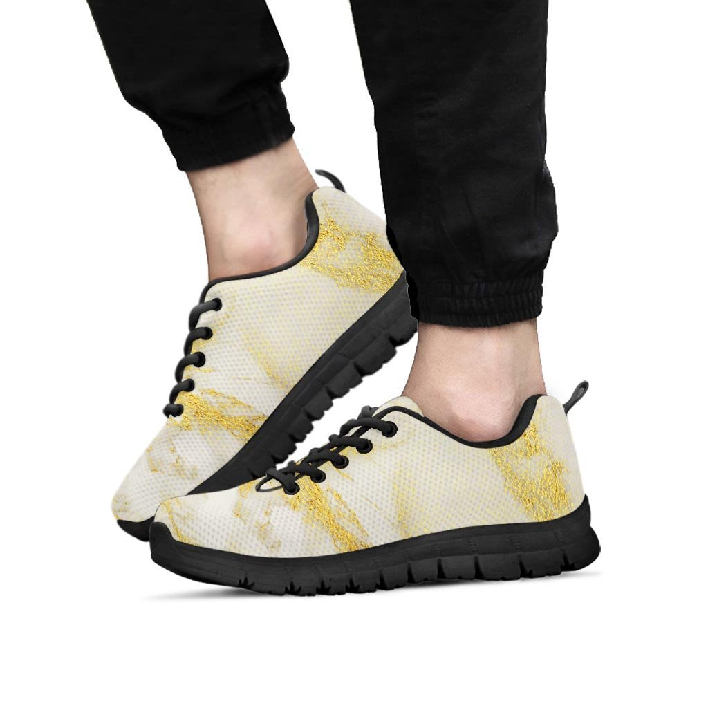 Gold Marble Men's Sneakers-grizzshop