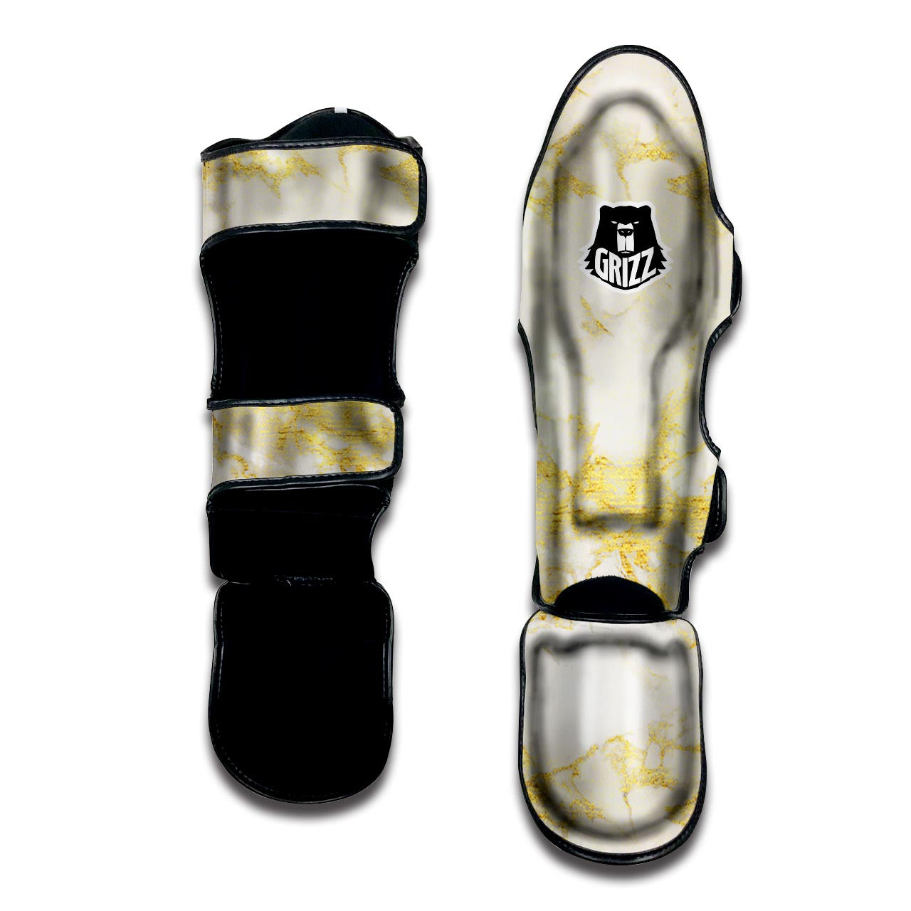 Gold Marble Muay Thai Shin Guard-grizzshop