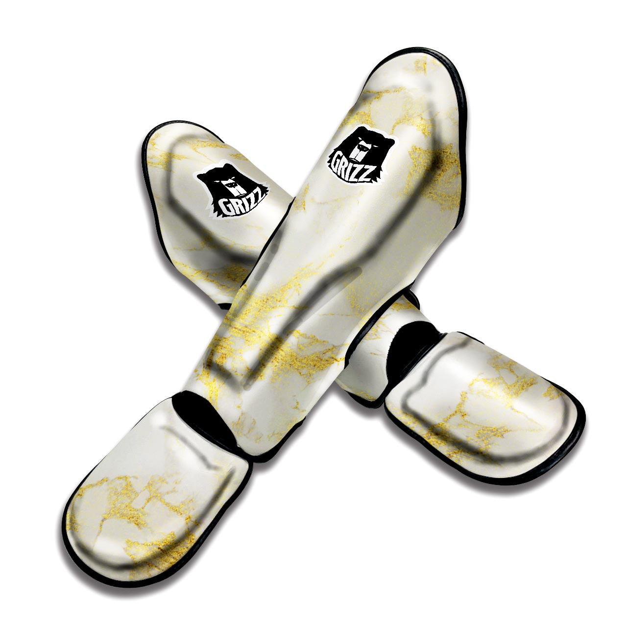 Gold Marble Muay Thai Shin Guard-grizzshop