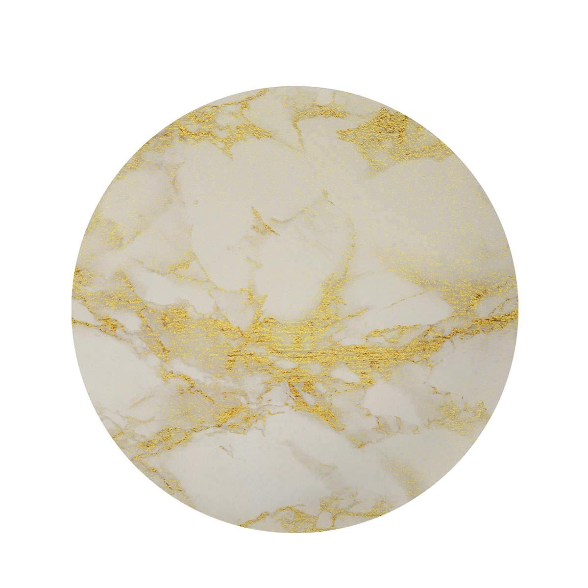 Gold Marble Round Rug-grizzshop