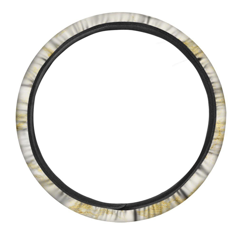 Gold Marble Steering Wheel Cover-grizzshop