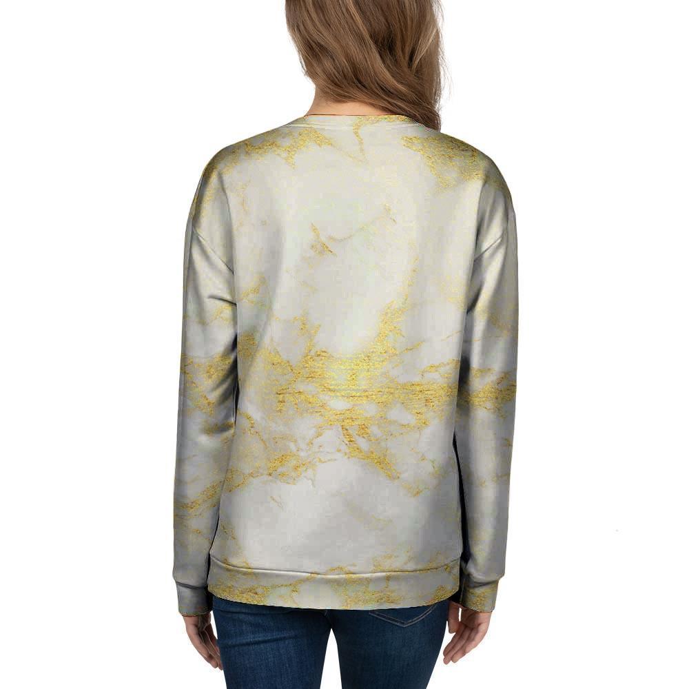 Gold Marble Women's Sweatshirt-grizzshop