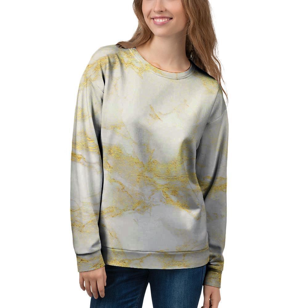 Gold Marble Women's Sweatshirt-grizzshop