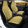 Gold Paisley Bandana Print Car Seat Covers-grizzshop