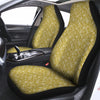 Gold Paisley Bandana Print Car Seat Covers-grizzshop