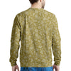 Gold Paisley Bandana Print Men's Sweatshirt-grizzshop