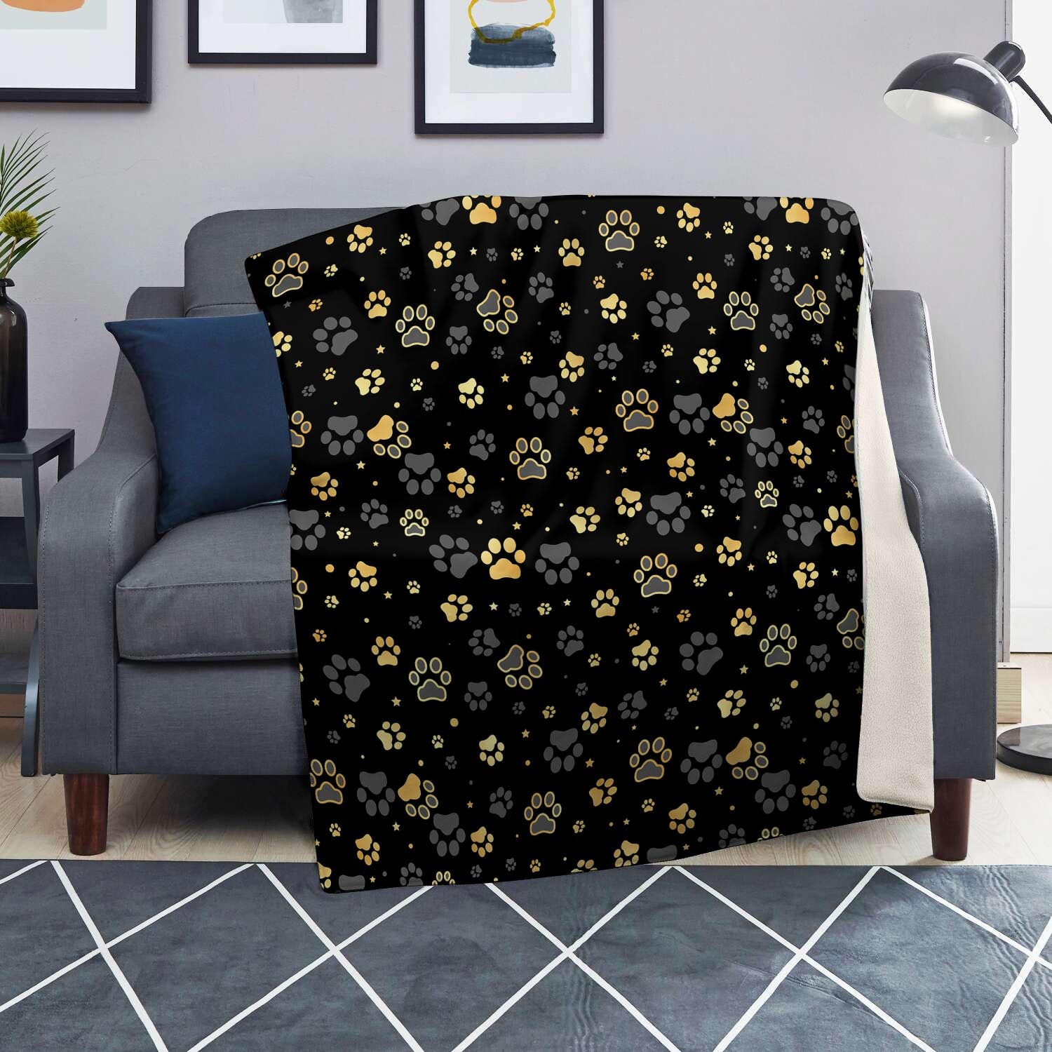 Gold Paw Blanket-grizzshop