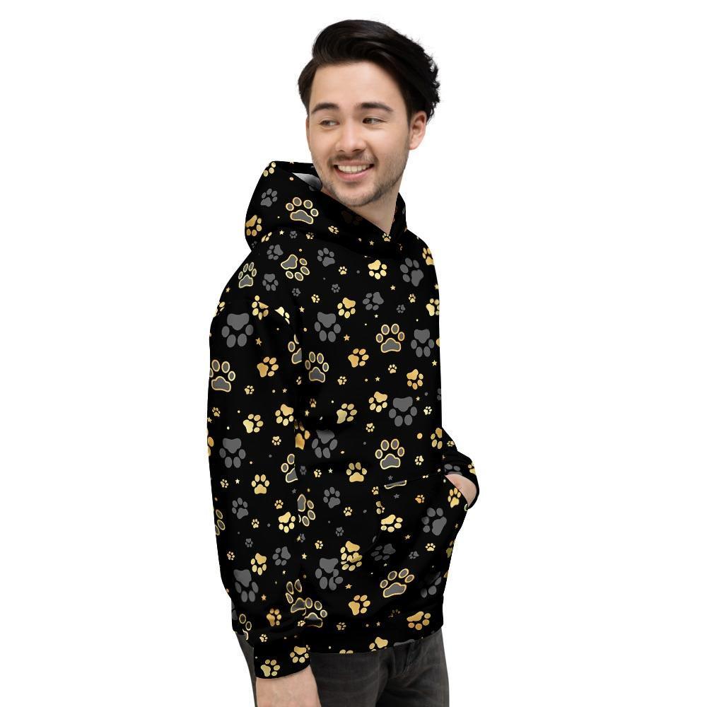 Gold Paw Men's Hoodie-grizzshop