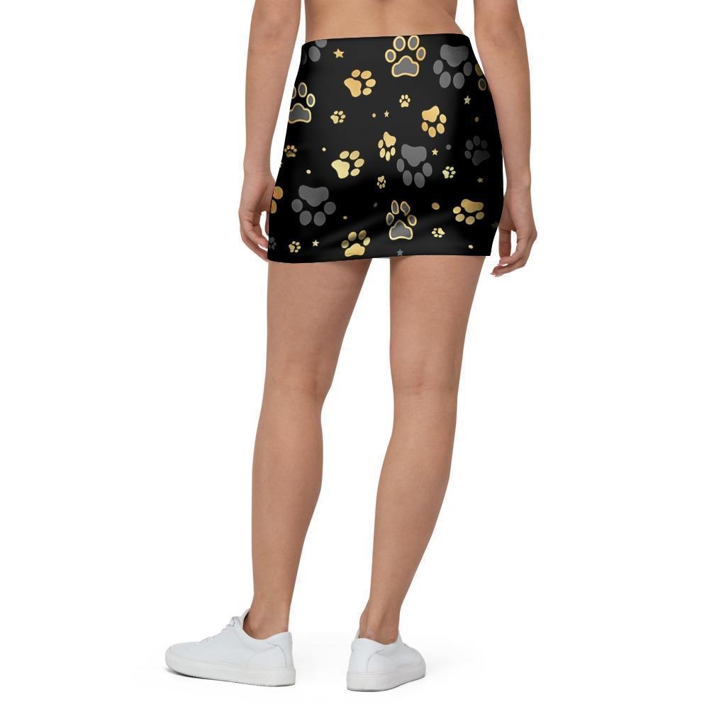 Gold Paw Mini Skirt-grizzshop