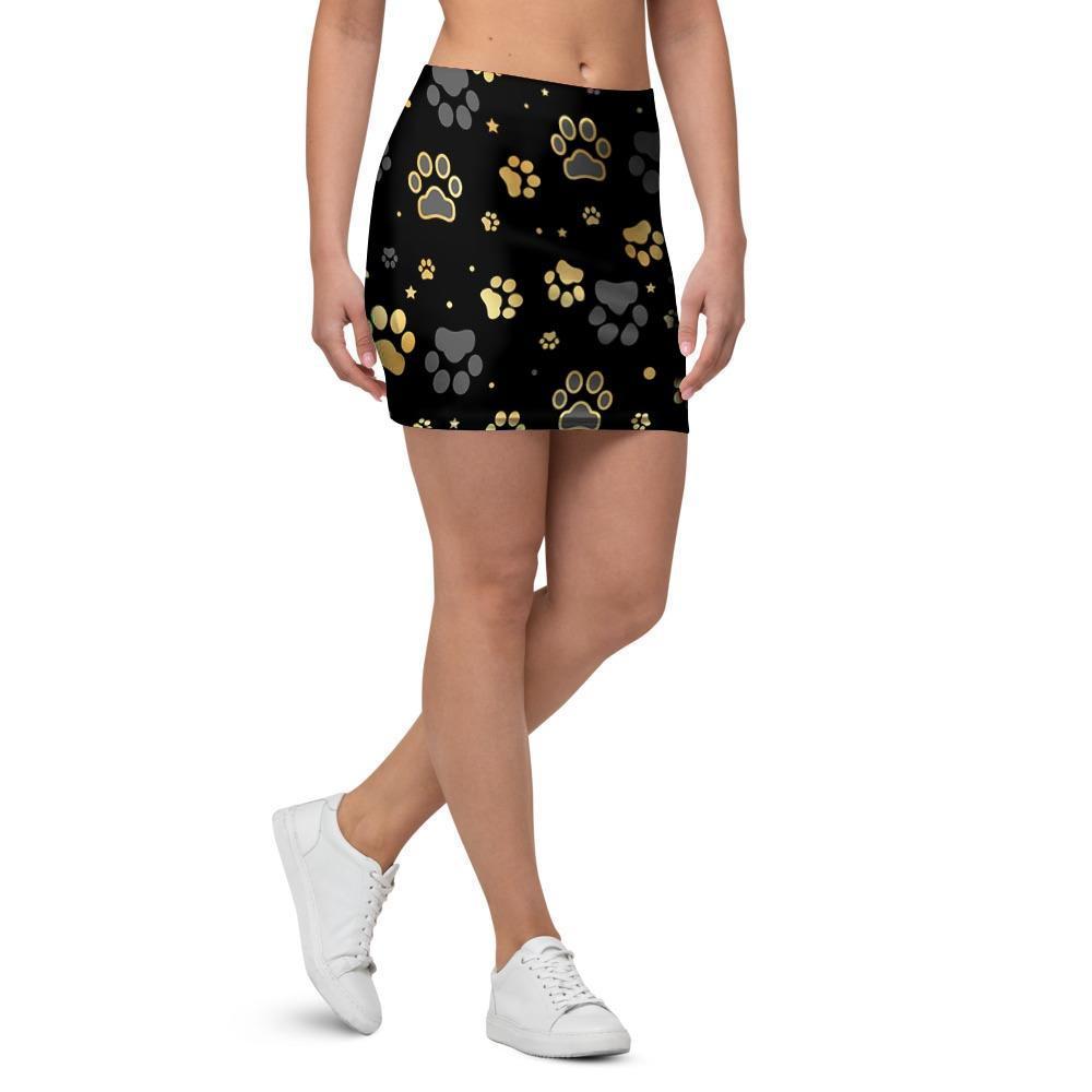 Gold Paw Mini Skirt-grizzshop