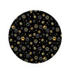 Gold Paw Round Rug-grizzshop