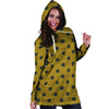 Gold Polka Dot Hoodie Dress-grizzshop