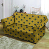 Gold Polka Dot Loveseat Cover-grizzshop