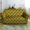 Gold Polka Dot Loveseat Cover-grizzshop