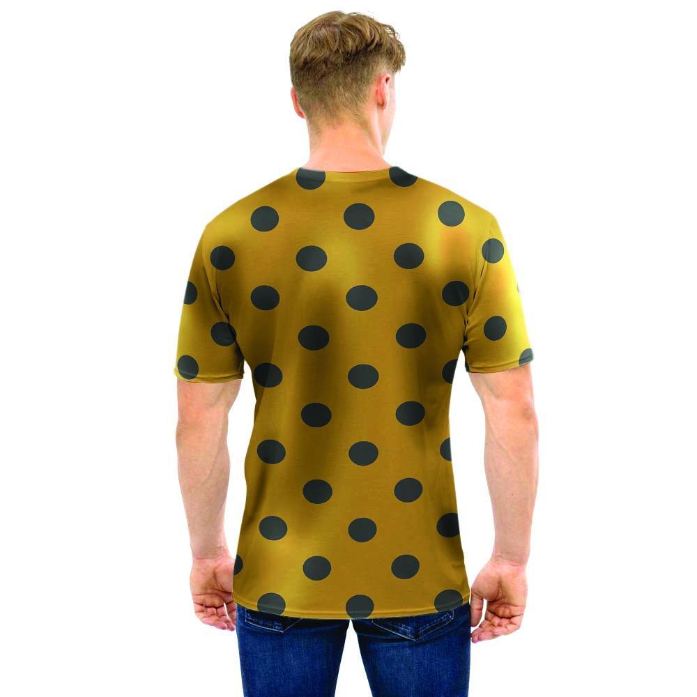 Gold Polka Dot Men T Shirt-grizzshop