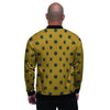 Gold Polka Dot Men's Bomber Jacket-grizzshop