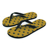 Gold Polka Dot Men's Flip Flops-grizzshop