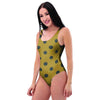 Gold Polka Dot One Piece Swimsuite-grizzshop