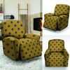 Gold Polka Dot Recliner Cover-grizzshop