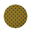 Gold Polka Dot Round Rug-grizzshop