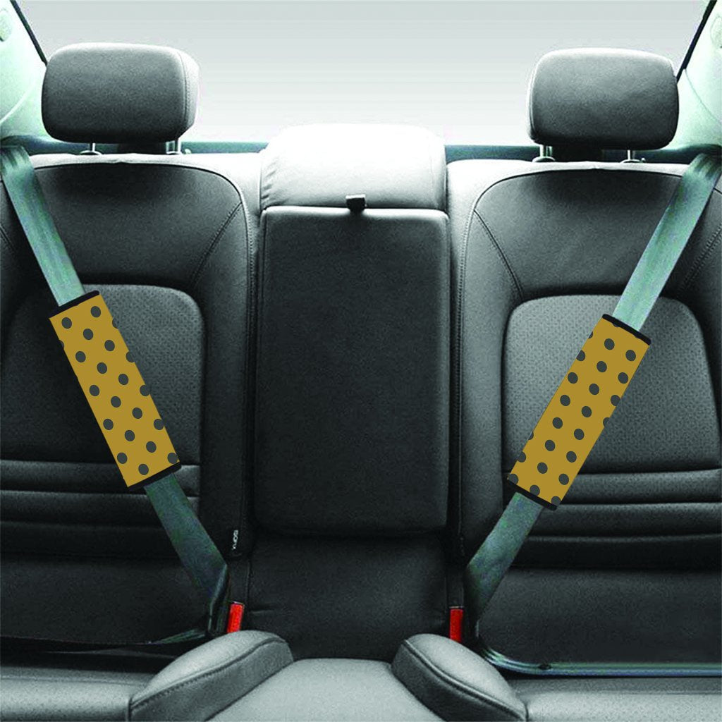 Gold Polka Dot Seat Belt Cover-grizzshop