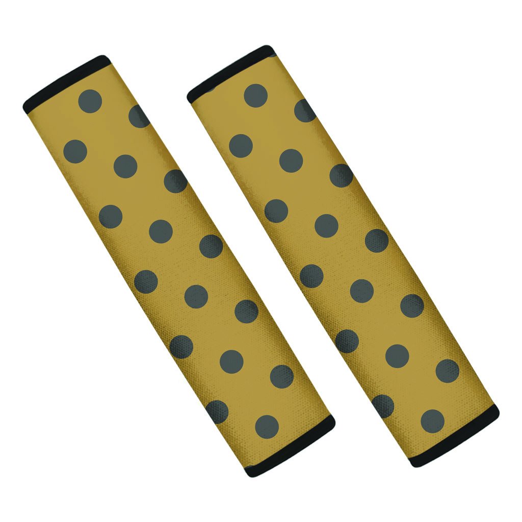 Gold Polka Dot Seat Belt Cover-grizzshop