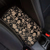 Gold Rose Floral Car Console Cover-grizzshop