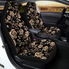 Gold Rose Floral Car Seat Covers-grizzshop