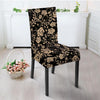 Gold Rose Floral Chair Cover-grizzshop