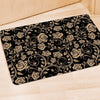 Gold Rose Floral Door Mat-grizzshop