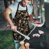 Gold Rose Floral Men's Apron-grizzshop