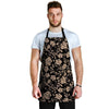 Gold Rose Floral Men's Apron-grizzshop