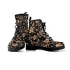 Gold Rose Floral Men's Boots-grizzshop