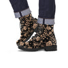 Gold Rose Floral Men's Boots-grizzshop