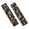 Gold Rose Floral Seat Belt Cover-grizzshop