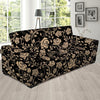 Gold Rose Floral Sofa Cover-grizzshop