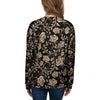 Gold Rose Floral Women's Sweatshirt-grizzshop