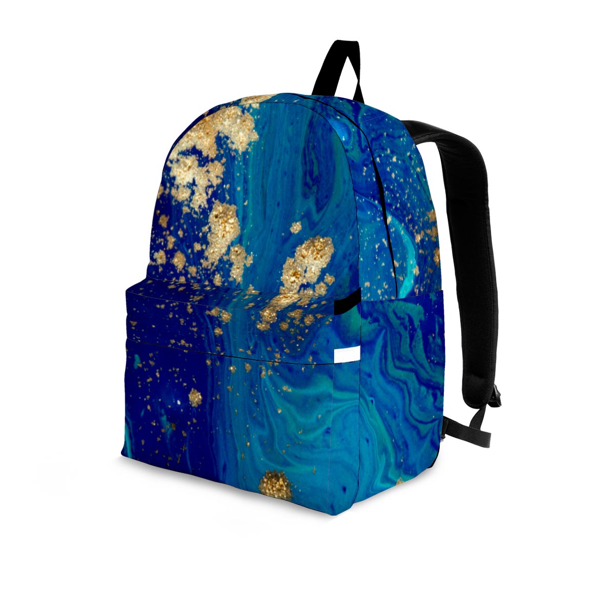 Gold Sapphire Marble Backpack-grizzshop