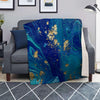 Gold Sapphire Marble Blanket-grizzshop