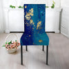 Gold Sapphire Marble Chair Cover-grizzshop