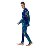 Gold Sapphire Marble Men's Pajamas-grizzshop