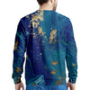 Gold Sapphire Marble Men's Sweatshirt-grizzshop