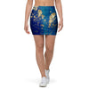 Gold Sapphire Marble Mini Skirt-grizzshop