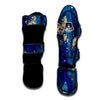 Gold Sapphire Marble Muay Thai Shin Guard-grizzshop