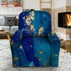 Gold Sapphire Marble Recliner Cover-grizzshop