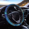 Gold Sapphire Marble Steering Wheel Cover-grizzshop