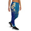 Gold Sapphire Marble Women's Joggers-grizzshop