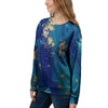 Gold Sapphire Marble Women's Sweatshirt-grizzshop