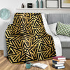 Gold Star Pattern Print Blanket-grizzshop