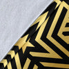 Gold Star Pattern Print Blanket-grizzshop